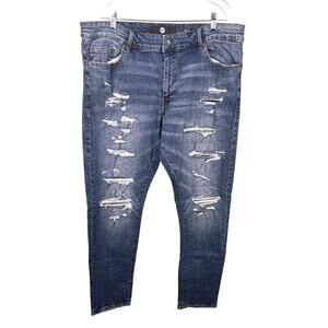 Jordan Craig Sean Fit Men's Distressed Ripped Stretch Jeans 38x32